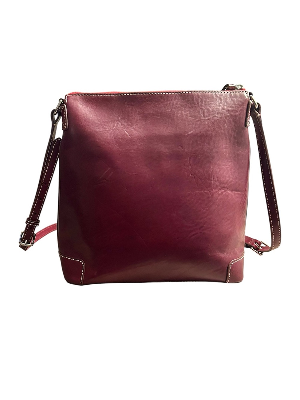 Dooney & Bourke Florentine Leather Crossbody with Contrast Stitching - Picture 4 of 6